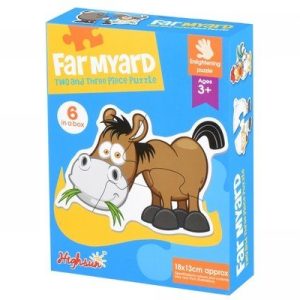 6 PUZZLE ANIMAUX DE LA FERME DE POUR LES TOUS PETITS