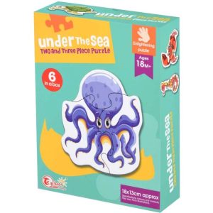 6 PUZZLE MONDE SOUS MARIN POUR LES TOUS PETITS