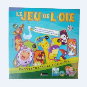 JEU DE SOCIETE JEU DE L&rsquo;OIE (PUUZZLE+CD+CAHIER D&rsquo;ACTIVITES)