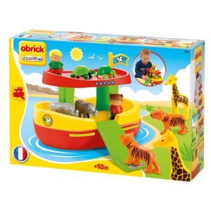 BATEAU ARCHE DE NOE AVEC COUPLES D’ANIMAUX ABRICK