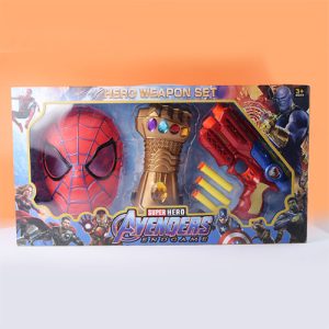 ENSEMBLE DE JOUETS MASQUE PISTOLET ARME SPIDERMAN