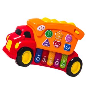 JOUET MUSICAL EDUCATIF CAMION PIANO SONS ET LIMIERES