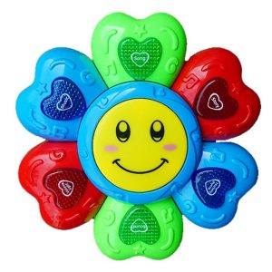 JOUET MUSICAL EDUCATIF BATTERIE TOURNESOL SONS ET LIMIERES