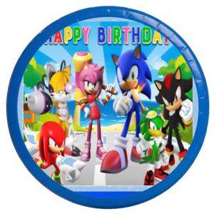 PACK DE DECORATION D’ANNIVERSAIRE 30 PIECES THEME SONIC