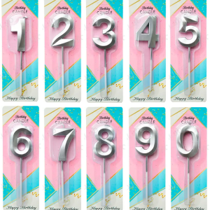 BOUGIE POUR GATEAU D&rsquo;ANNIVERSAIRE 5 CM