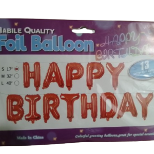 DECORATION D&rsquo;ANNIVERSAIRE 13 BALLONS HAPPY BIRTHDAY