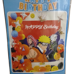 DECORATION D&rsquo;ANNIVERSAITE POSTER ET BALLONS NARUTO