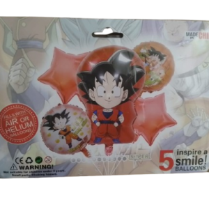 DECORATION D&rsquo;ANNIVERSAITE 5 BALLONS THEME DRAGON BALLZ