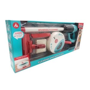 CHARIOT DE NETTOYAGE ET DE MÉNAGE AVEC ACCESSOIRES