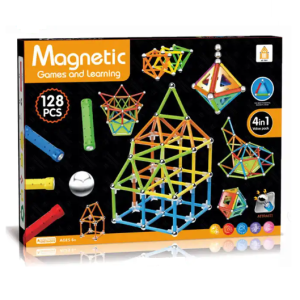 JOUET DE BLOCS DE CONSTRUCTION MAGNÉTIQUE AVEC TOYAUX ET BILLES