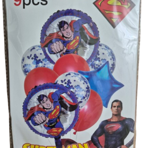 DECORATION ANNIVERSAIRE 9 BALLONS THEME SPIDERMAN