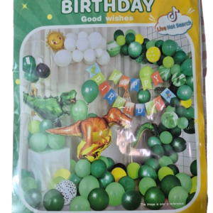 DECORATION D&rsquo;ANNIVERSAIRE BALLONS THEME DINOSAURES