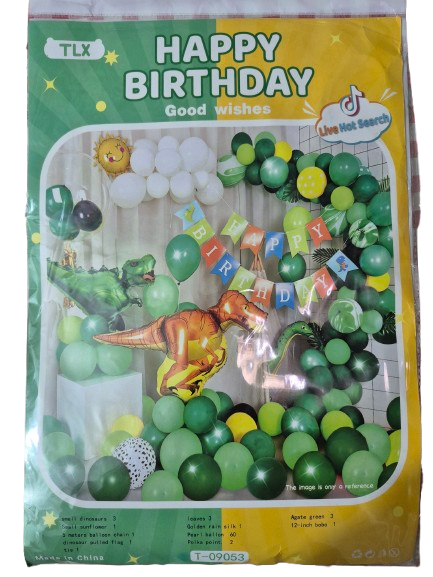 DECORATION D’ANNIVERSAIRE BALLONS THEME DINOSAURES