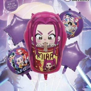 DECORATION D’ANNIVERSAIRE 5 BALLONS THEME K POP