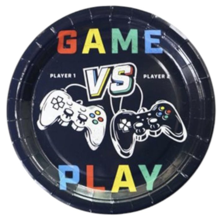 PACK DE DECORATION D’ANNIVERSAIRE COMPLET 71 PIECES THEME PLAY GAME